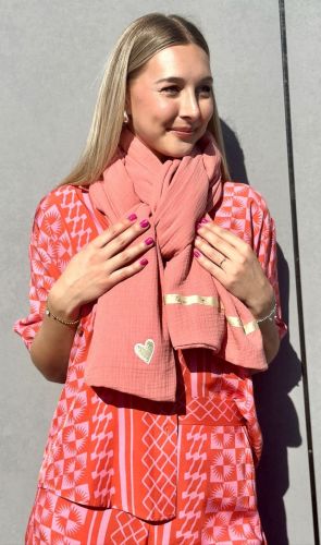 GAZE DE COTON Terracotta