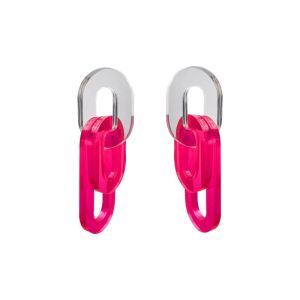 ELLIPSE L Argent Fushia