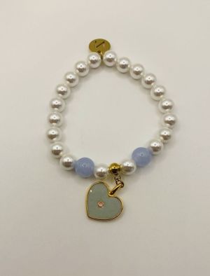 OPALINE HEART Bleu