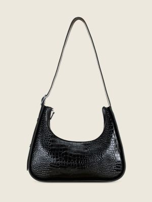 VICTOIRE Croco Noir